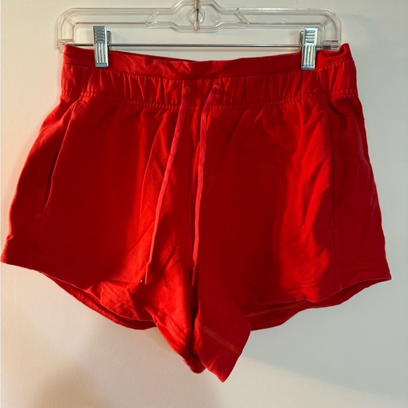 Red Lululemon Fabric Athletic Shorts - Picture 2 of 6
